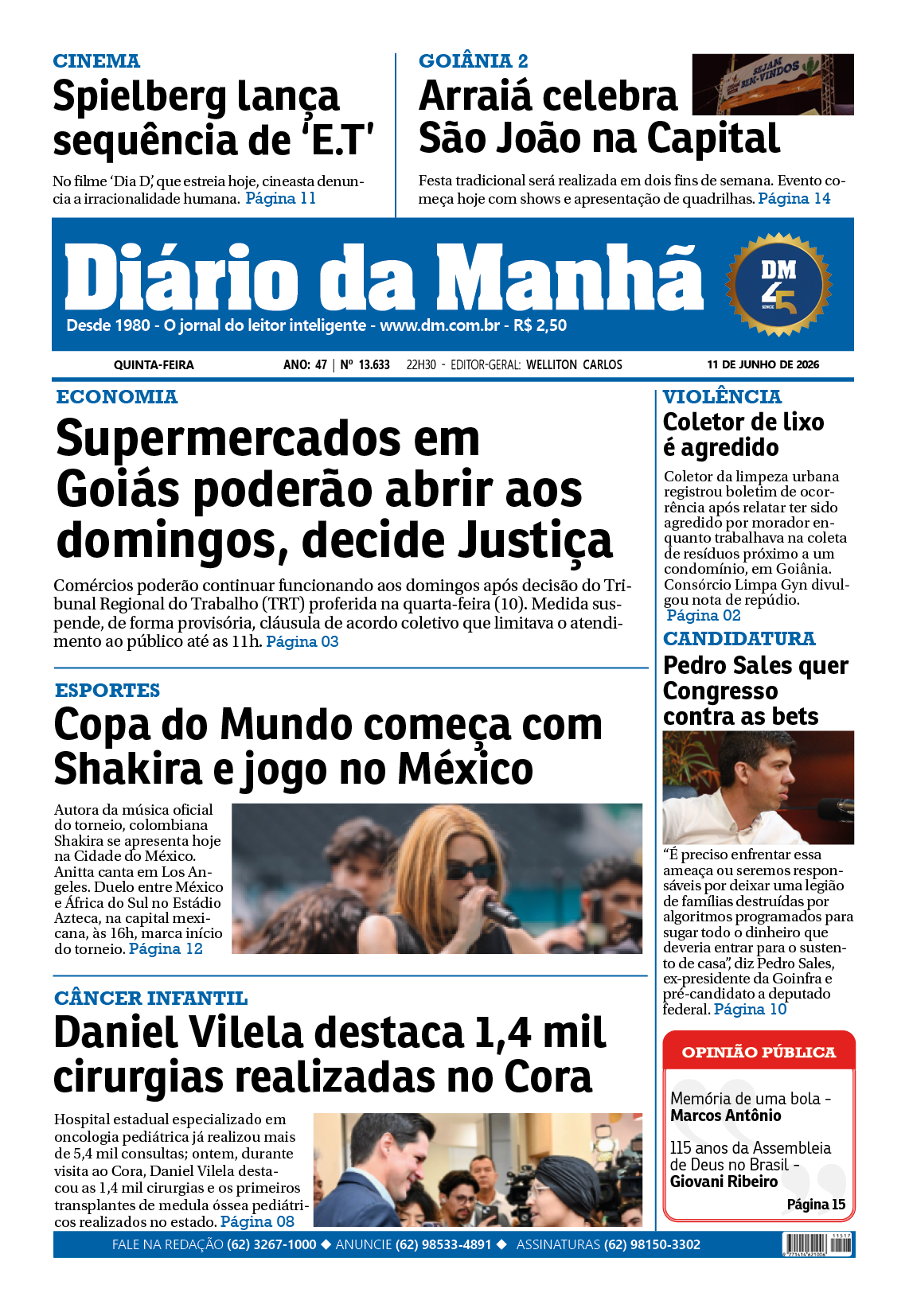 Capa da edição EDIÇÃO 11/06/2026
