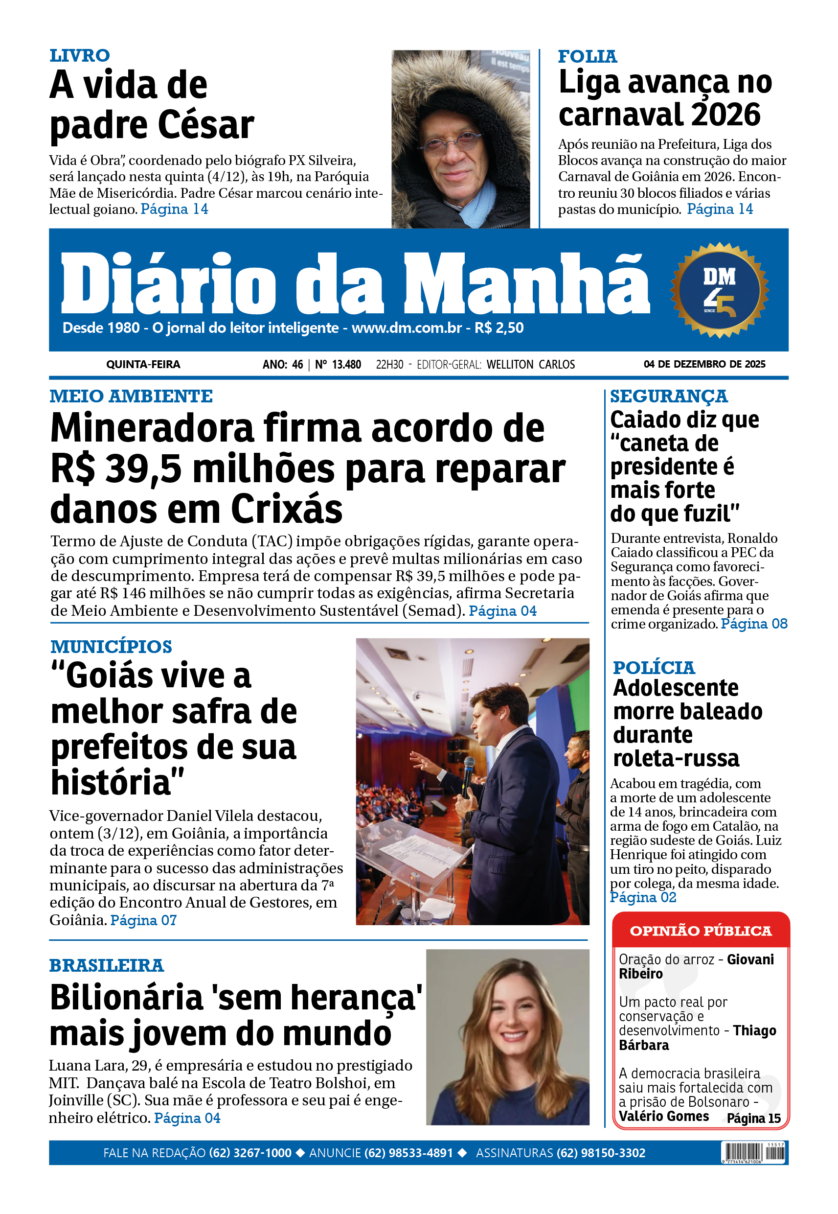 Capa da edição EDIÇÃO 04/12/2025